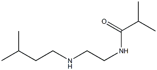 2-methyl-N-{2-[(3-methylbutyl)amino]ethyl}propanamide Struktur