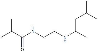 2-methyl-N-{2-[(4-methylpentan-2-yl)amino]ethyl}propanamide Struktur