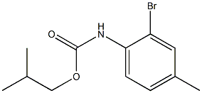 2-methylpropyl N-(2-bromo-4-methylphenyl)carbamate Struktur