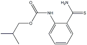 2-methylpropyl N-(2-carbamothioylphenyl)carbamate Struktur