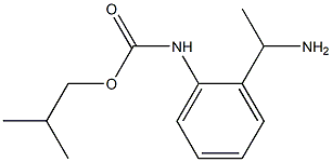 2-methylpropyl N-[2-(1-aminoethyl)phenyl]carbamate Struktur