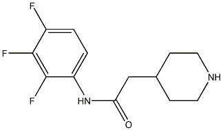 2-piperidin-4-yl-N-(2,3,4-trifluorophenyl)acetamide Struktur