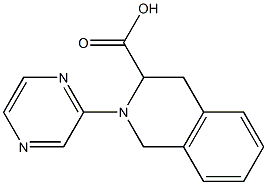 2-pyrazin-2-yl-1,2,3,4-tetrahydroisoquinoline-3-carboxylic acid Struktur