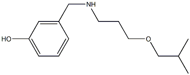 3-({[3-(2-methylpropoxy)propyl]amino}methyl)phenol Struktur