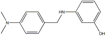 3-({[4-(dimethylamino)phenyl]methyl}amino)phenol Struktur