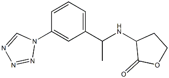 3-({1-[3-(1H-1,2,3,4-tetrazol-1-yl)phenyl]ethyl}amino)oxolan-2-one Struktur