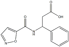 3-(1,2-oxazol-5-ylformamido)-3-phenylpropanoic acid Struktur