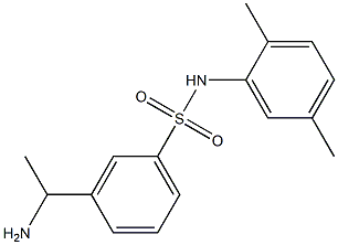 3-(1-aminoethyl)-N-(2,5-dimethylphenyl)benzene-1-sulfonamide Struktur