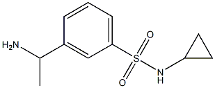 3-(1-aminoethyl)-N-cyclopropylbenzene-1-sulfonamide Struktur