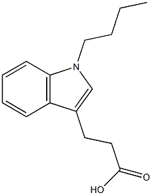 3-(1-butyl-1H-indol-3-yl)propanoic acid Struktur