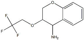 3-(2,2,2-trifluoroethoxy)-3,4-dihydro-2H-1-benzopyran-4-amine Struktur