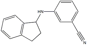 3-(2,3-dihydro-1H-inden-1-ylamino)benzonitrile Struktur