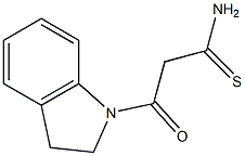 3-(2,3-dihydro-1H-indol-1-yl)-3-oxopropanethioamide Struktur