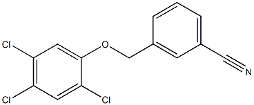 3-(2,4,5-trichlorophenoxymethyl)benzonitrile Struktur