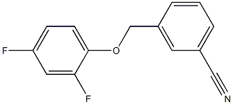 3-(2,4-difluorophenoxymethyl)benzonitrile Struktur