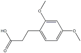 3-(2,4-dimethoxyphenyl)propanoic acid Struktur