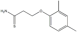 3-(2,4-dimethylphenoxy)propanethioamide Struktur