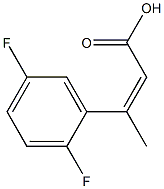 3-(2,5-difluorophenyl)but-2-enoic acid Struktur