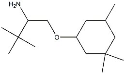 3-(2-amino-3,3-dimethylbutoxy)-1,1,5-trimethylcyclohexane Struktur