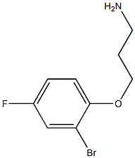 3-(2-bromo-4-fluorophenoxy)propan-1-amine Struktur