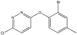 3-(2-bromo-4-methylphenoxy)-6-chloropyridazine Struktur