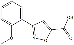 3-(2-methoxyphenyl)-1,2-oxazole-5-carboxylic acid Struktur