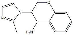 3-(2-methyl-1H-imidazol-1-yl)-3,4-dihydro-2H-1-benzopyran-4-amine Struktur