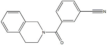 3-(3,4-dihydroisoquinolin-2(1H)-ylcarbonyl)benzonitrile Struktur