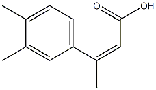 3-(3,4-dimethylphenyl)but-2-enoic acid Struktur