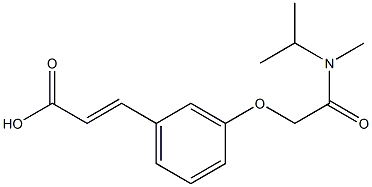 3-(3-{[methyl(propan-2-yl)carbamoyl]methoxy}phenyl)prop-2-enoic acid Struktur