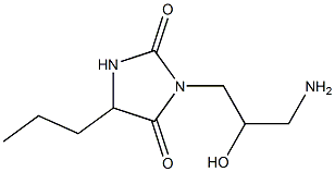 3-(3-amino-2-hydroxypropyl)-5-propylimidazolidine-2,4-dione Struktur