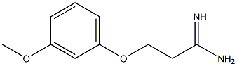 3-(3-methoxyphenoxy)propanimidamide Struktur