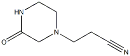 3-(3-oxopiperazin-1-yl)propanenitrile Struktur