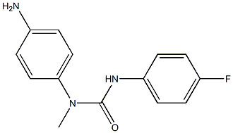 3-(4-aminophenyl)-1-(4-fluorophenyl)-3-methylurea Struktur