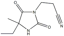 3-(4-ethyl-4-methyl-2,5-dioxoimidazolidin-1-yl)propanenitrile Struktur