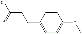 3-(4-methoxyphenyl)propanoyl chloride Struktur