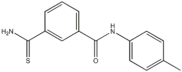 3-(aminocarbonothioyl)-N-(4-methylphenyl)benzamide Struktur