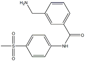 3-(aminomethyl)-N-(4-methanesulfonylphenyl)benzamide Struktur