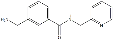 3-(aminomethyl)-N-(pyridin-2-ylmethyl)benzamide Struktur