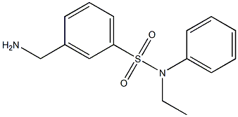 3-(aminomethyl)-N-ethyl-N-phenylbenzenesulfonamide Struktur