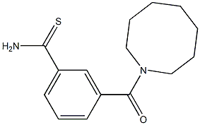 3-(azocan-1-ylcarbonyl)benzene-1-carbothioamide Struktur