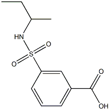 3-(butan-2-ylsulfamoyl)benzoic acid Struktur