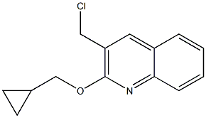 3-(chloromethyl)-2-(cyclopropylmethoxy)quinoline Struktur