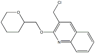 3-(chloromethyl)-2-(oxan-2-ylmethoxy)quinoline Struktur