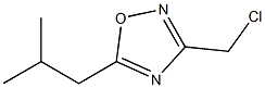 3-(chloromethyl)-5-(2-methylpropyl)-1,2,4-oxadiazole Struktur