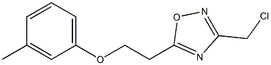 3-(chloromethyl)-5-[2-(3-methylphenoxy)ethyl]-1,2,4-oxadiazole Struktur