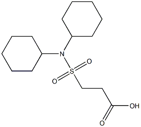 3-(dicyclohexylsulfamoyl)propanoic acid Struktur