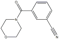 3-(morpholin-4-ylcarbonyl)benzonitrile Struktur