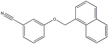 3-(naphthalen-1-ylmethoxy)benzonitrile Struktur