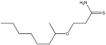 3-(octan-2-yloxy)propanethioamide Struktur